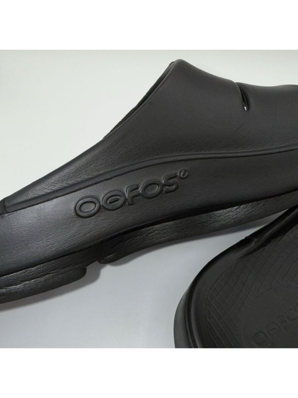 Oofos Ooahh Sandals Men’s 7 Women’s 9 Black Recovery Slip On Comfort Slides - Picture 6 of 10